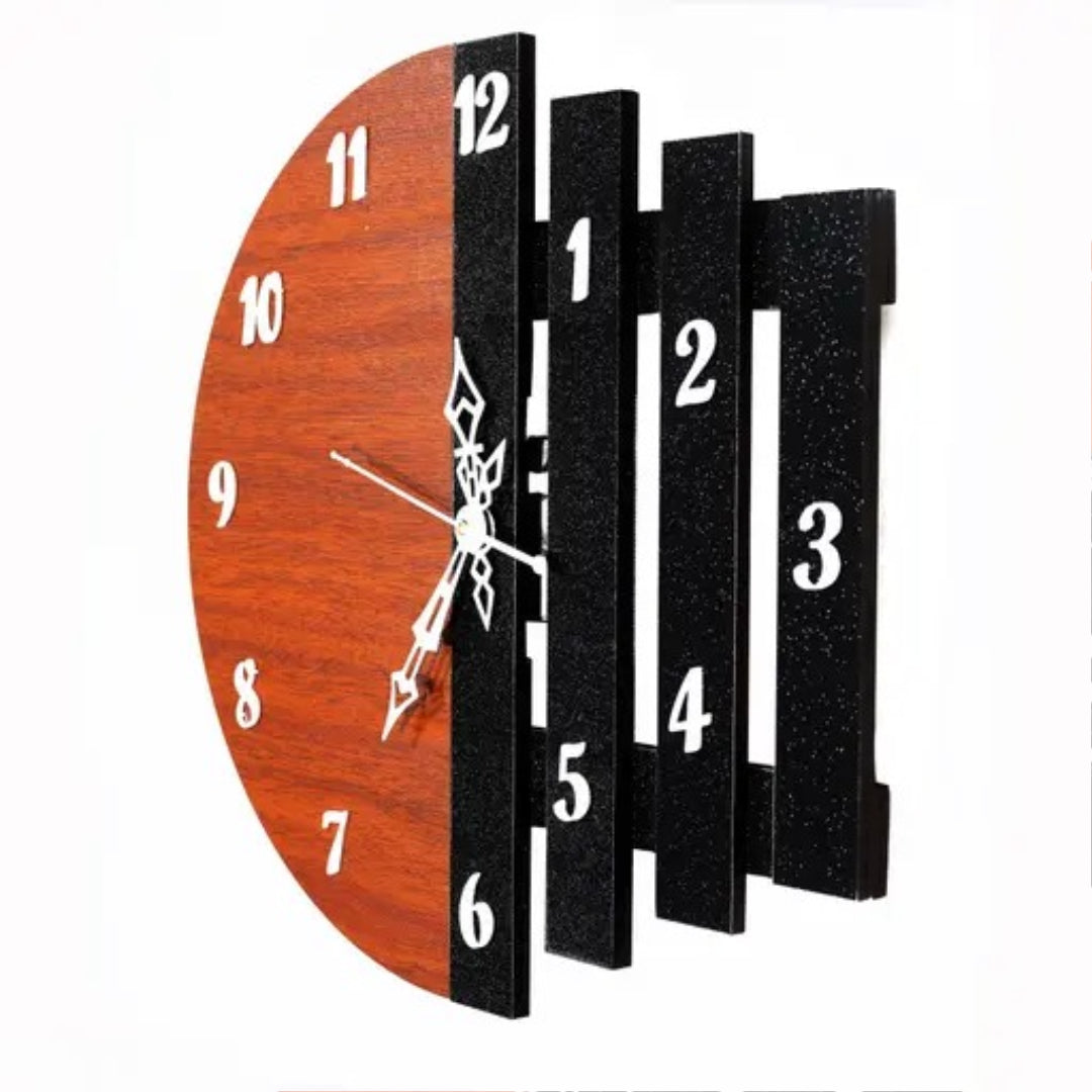ZAWOOD Wall Clock Perfect Wooden Round Shape