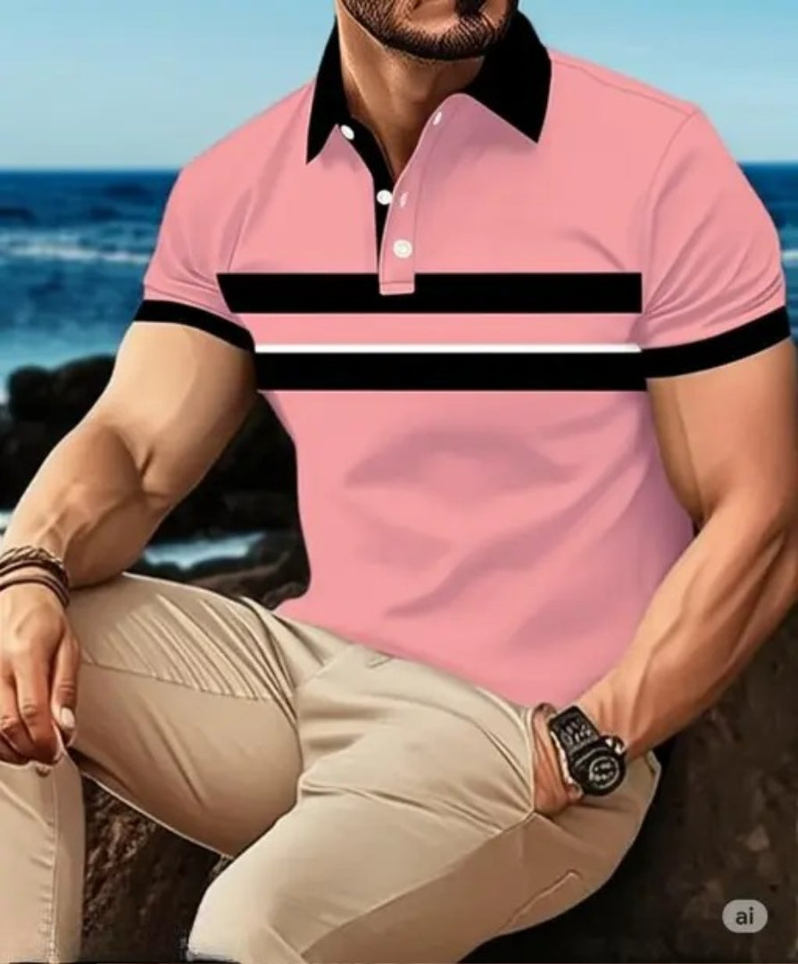 Men's Casual Trendy Look Regular Fit Short Sleeve Shirt, Mens Half Sleeve T-Shirts