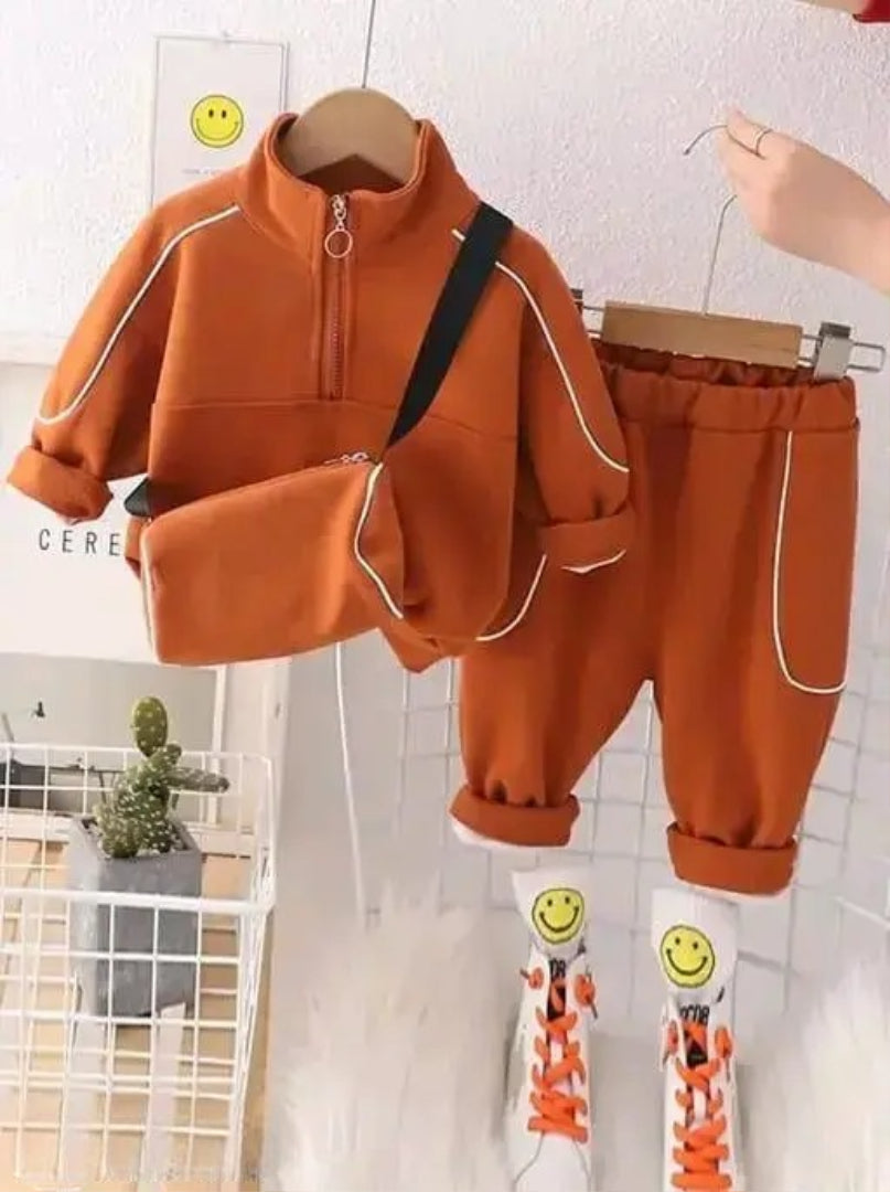 Boys and Girl Trendy Sports Casual Outfits,Toddler Bag Set