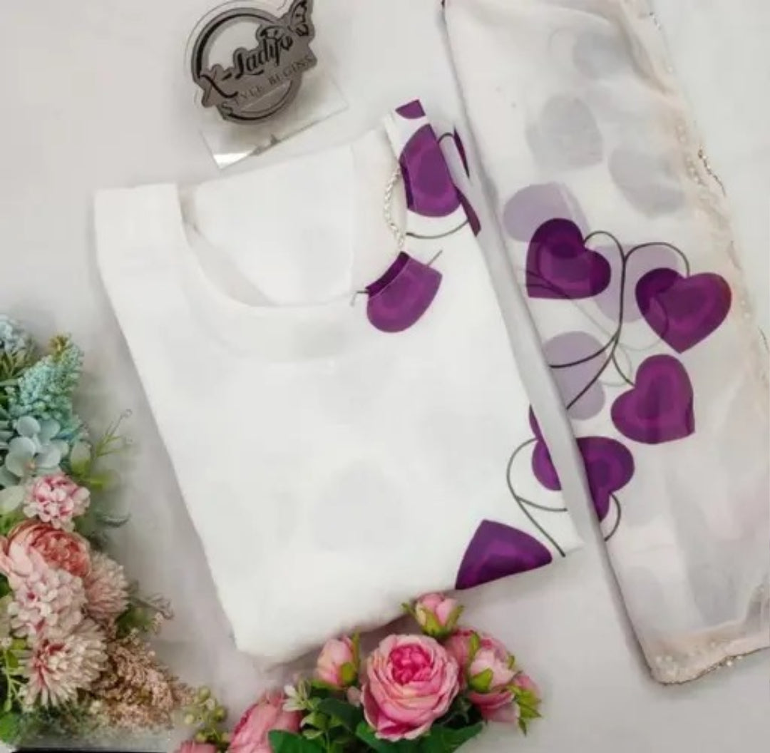 women ethnic full lengh designer heavy georgette gown kurti with dupatta set