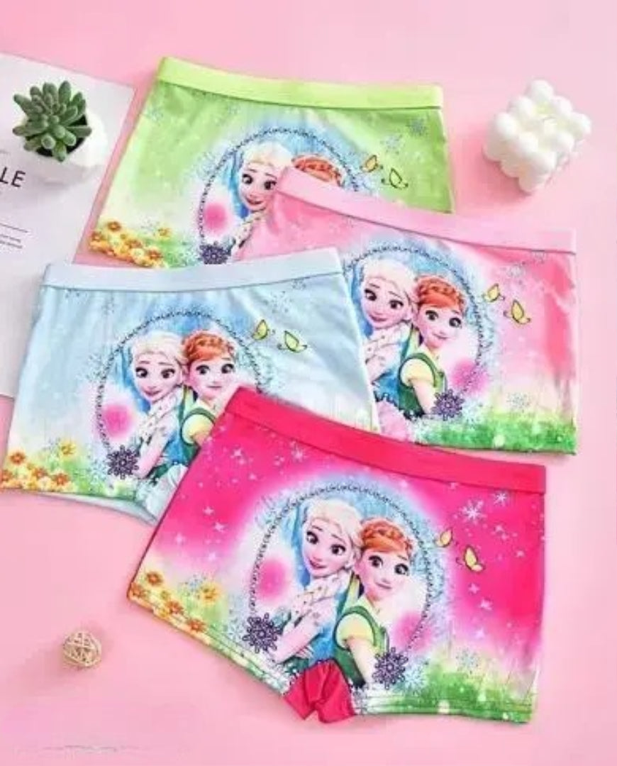 Girls Cute Cartoon Printed Trunk Pack of 03