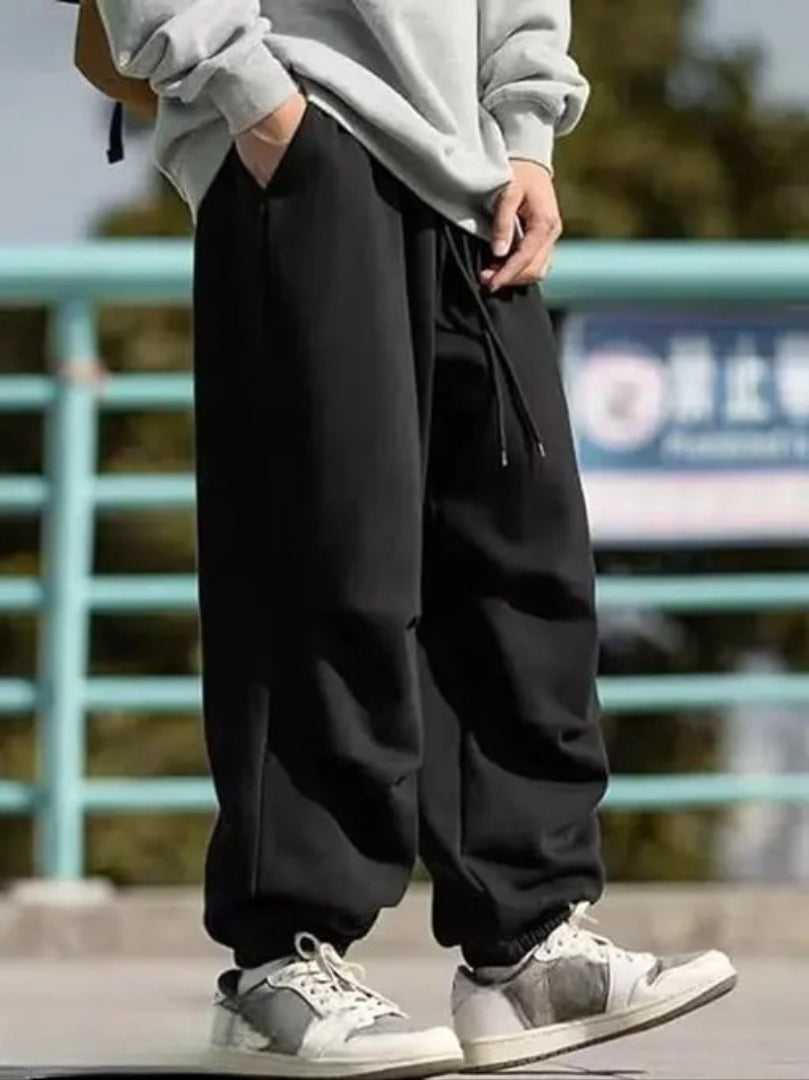 Pricha Men's Regular Fit Track Pants – Cotton Blend Joggers with Elastic Waistband & Pockets | Comfortable Activewear for Gym, Running & Casual Wear