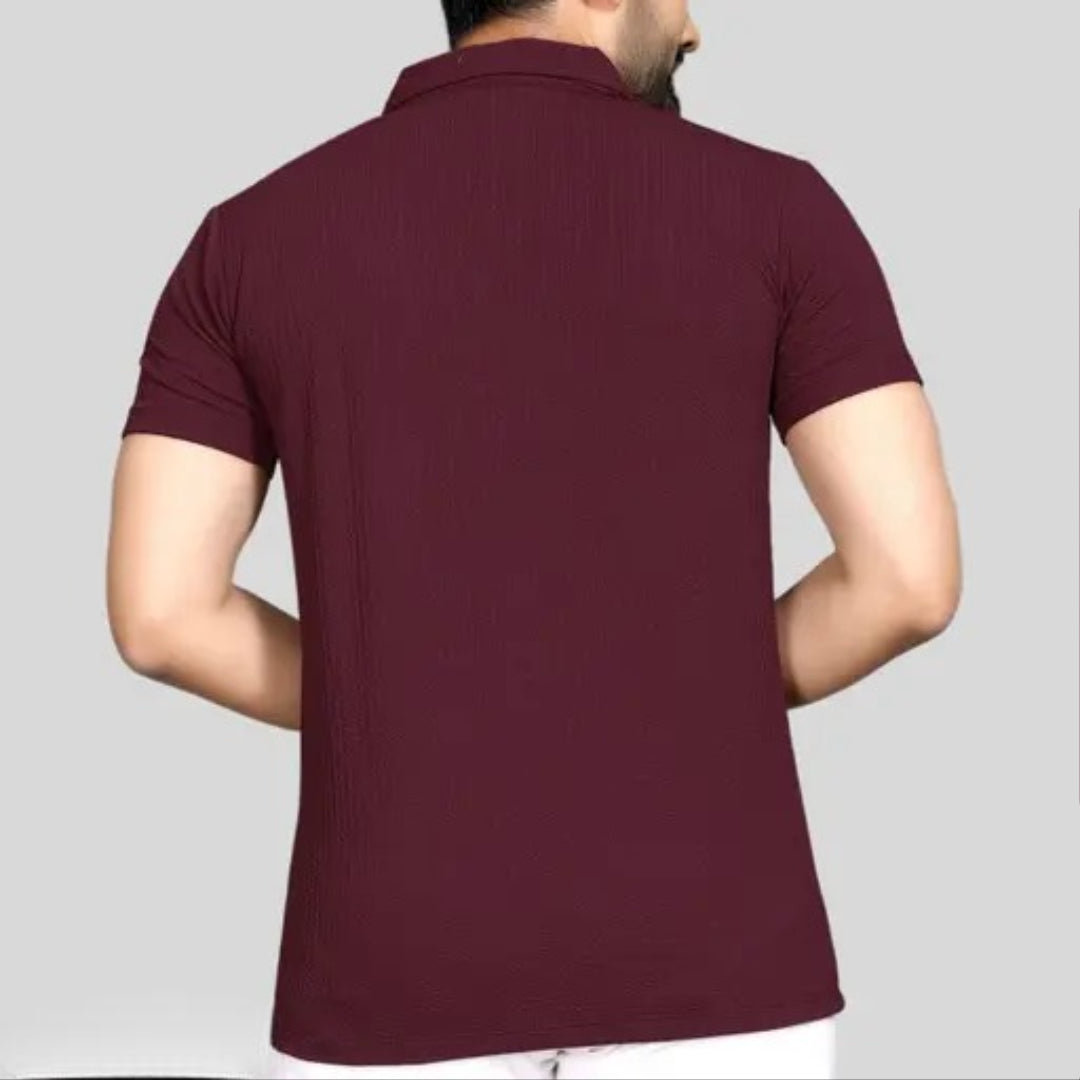Men's Stylish Half Sleeve Polo Neck T-Shirt for Casual Wear