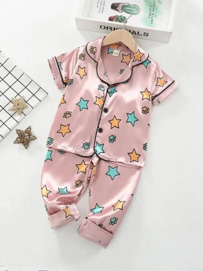 Unisex Cotton Full Sleeve Kids Nightwear/Nightdress/Sleepsuit Combo /kids night wear/boys night set/girls night set/boys 2 year night set/3 year night dress/4 year night dress/5 year night dress/6year night dress/printed dress/SHIRT+PAJAMA/7 years
