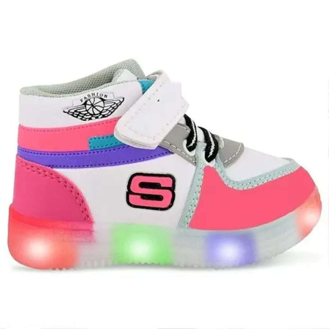 Kids Unisex Fashionable LED Lights Unisex Sneakers and Walking Shoes for Boys and Girls