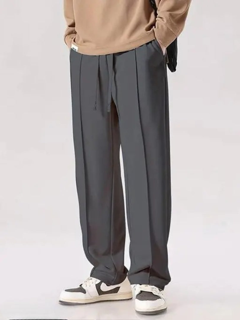 Men’s Flared Track Pants | loose fit | Trouser Pant for Men | Stylish Track Pants | Men’s Trousers | Plain Track Pant(Grey)