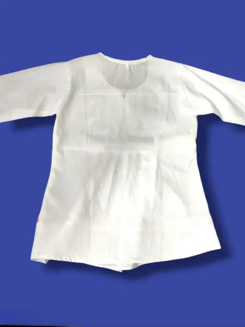 Top | White Cotton & Bell Sleeves Top For Woman's and Girls | Round Neck Top For Women| White Top | Woman's Plain top | Casual Top | Summer Wear top | Long Sleeve White Top | Bell Sleeves Top | White colour top for women party wear