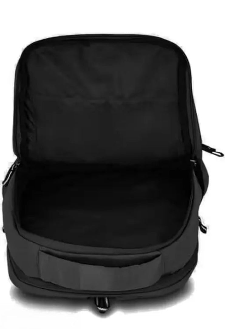 NATIONAL.MART Medium Backbencher Printed Backpack for Boys | Stylish Laptop Backpack with Padded Back & Spacious Compartments | School, College & Travel Bag (25L, Black & Red)