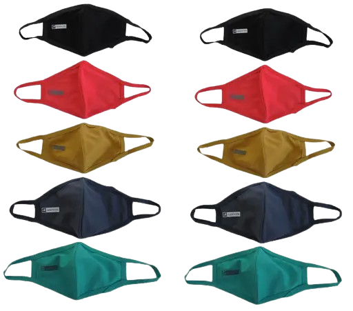 Protective Men and Women Mask Pack of 10 Assorted colours