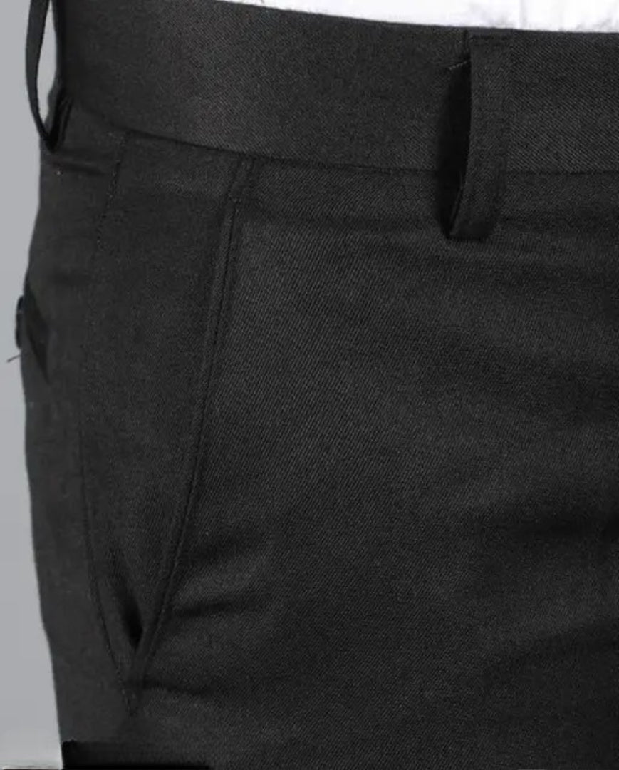 trouser for men's black formal pant /Latest Design for Lycra Blend official pant