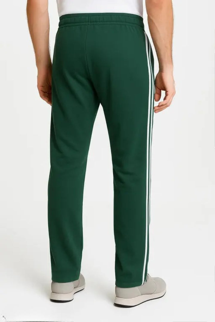 Diwazzo Men's Cotton Striped Track Pant– Regular Fit, Side Pockets, Elastic Waistband