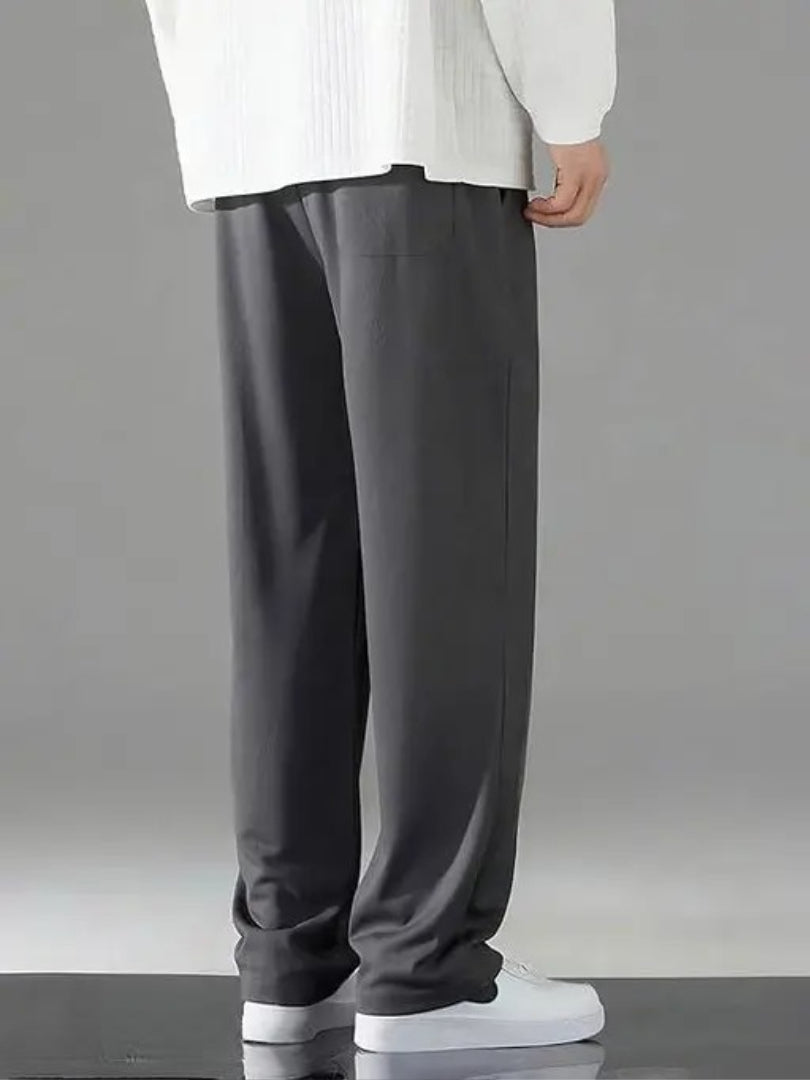 Men’s Flared Track Pants | loose fit | Trouser Pant for Men | Stylish Track Pants | Men’s Trousers | Plain Track Pant(Grey)