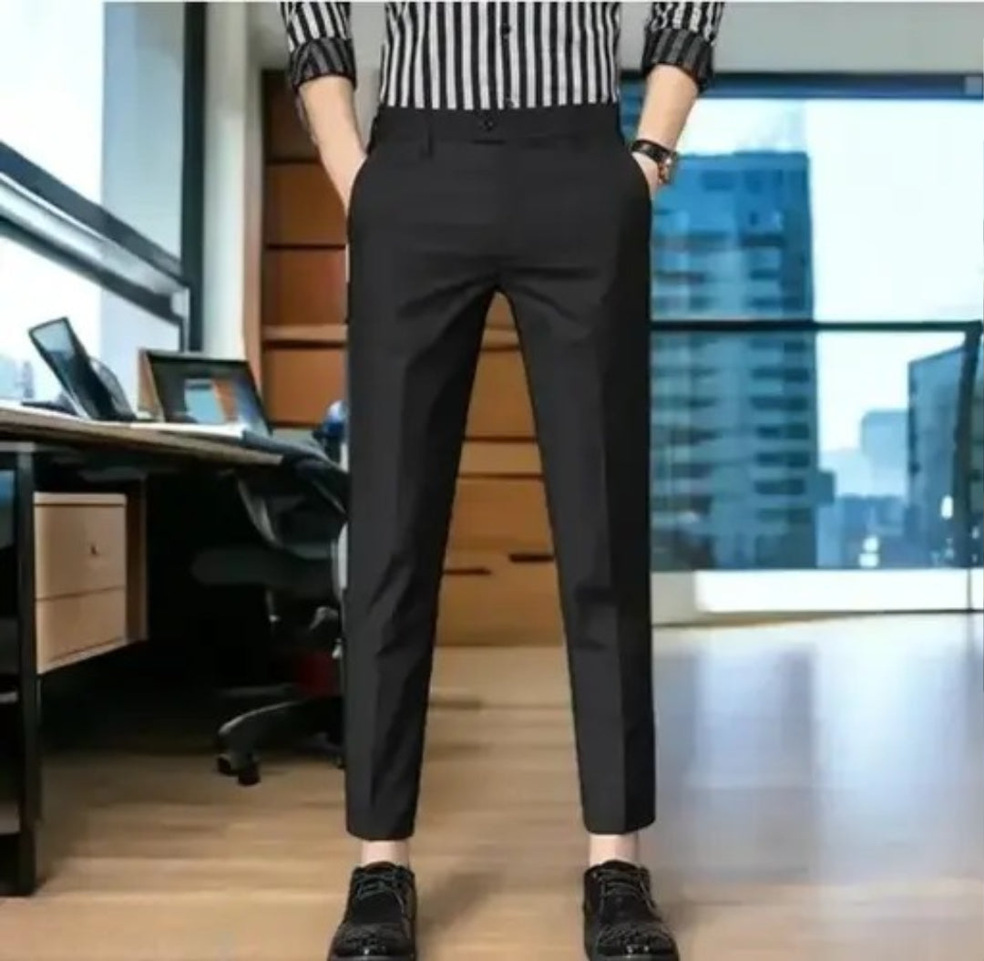 trouser for men's black formal pant /Latest Design for Lycra Blend official pant