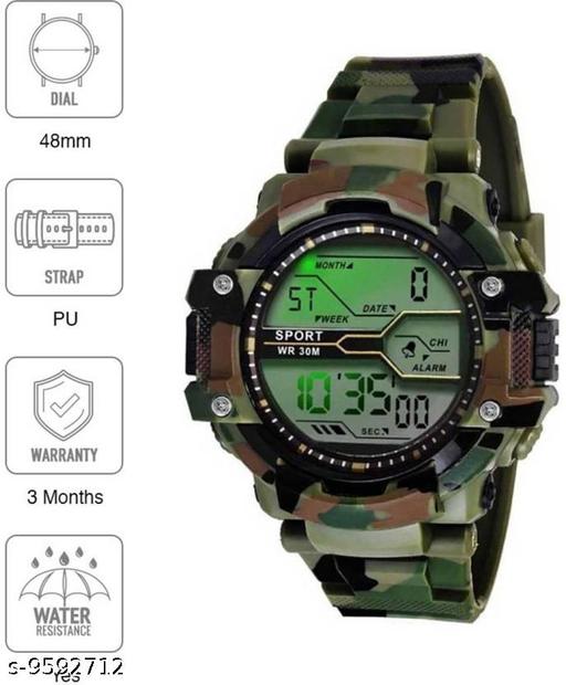 Fastdeals RMG-33 KIDS AND BOYS ARMY Watch GREEN STRAP Digital Watch - For Men