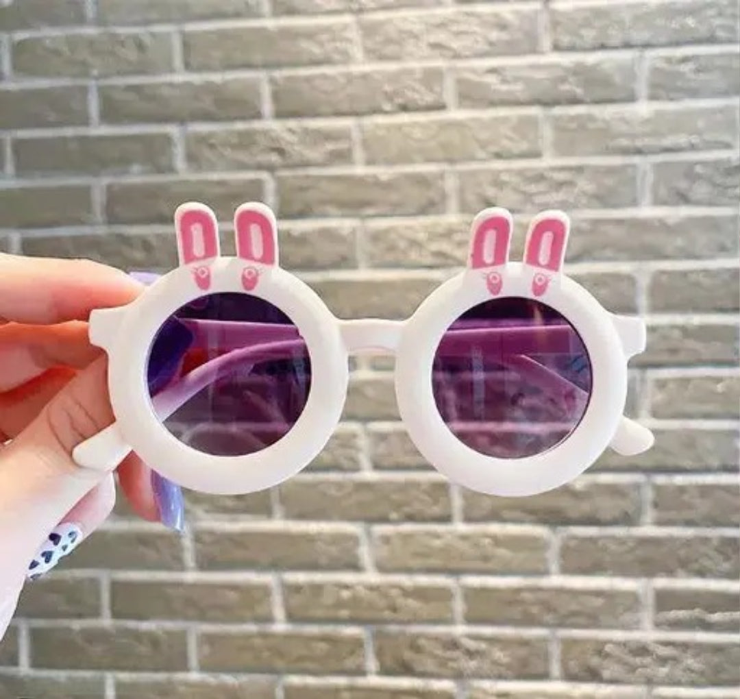 Trendy Kids Goggles, Stylish for Boy's and Girls, Round Style - Milky white tea slices, Suitable for 3-8 Years