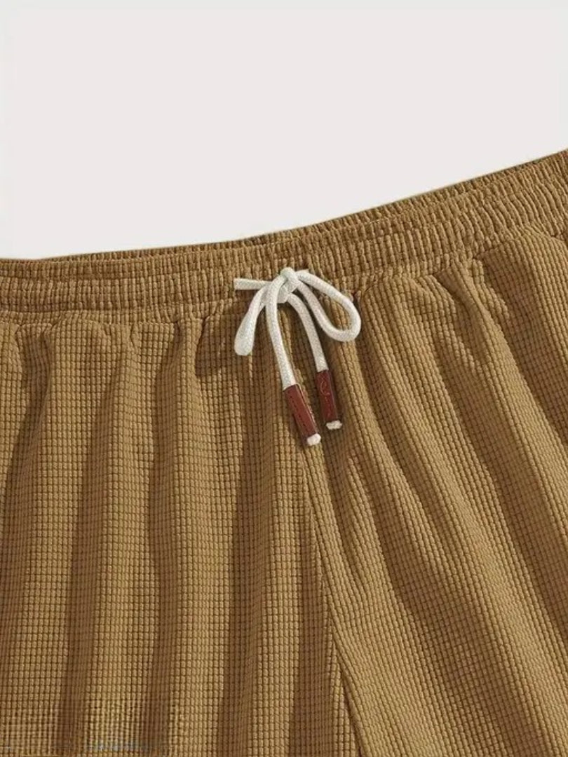 Stylish Men's Casual Shorts | Summer Wear | Elastic Waistband | Slim Fit | With Pockets | Breathable Fabric