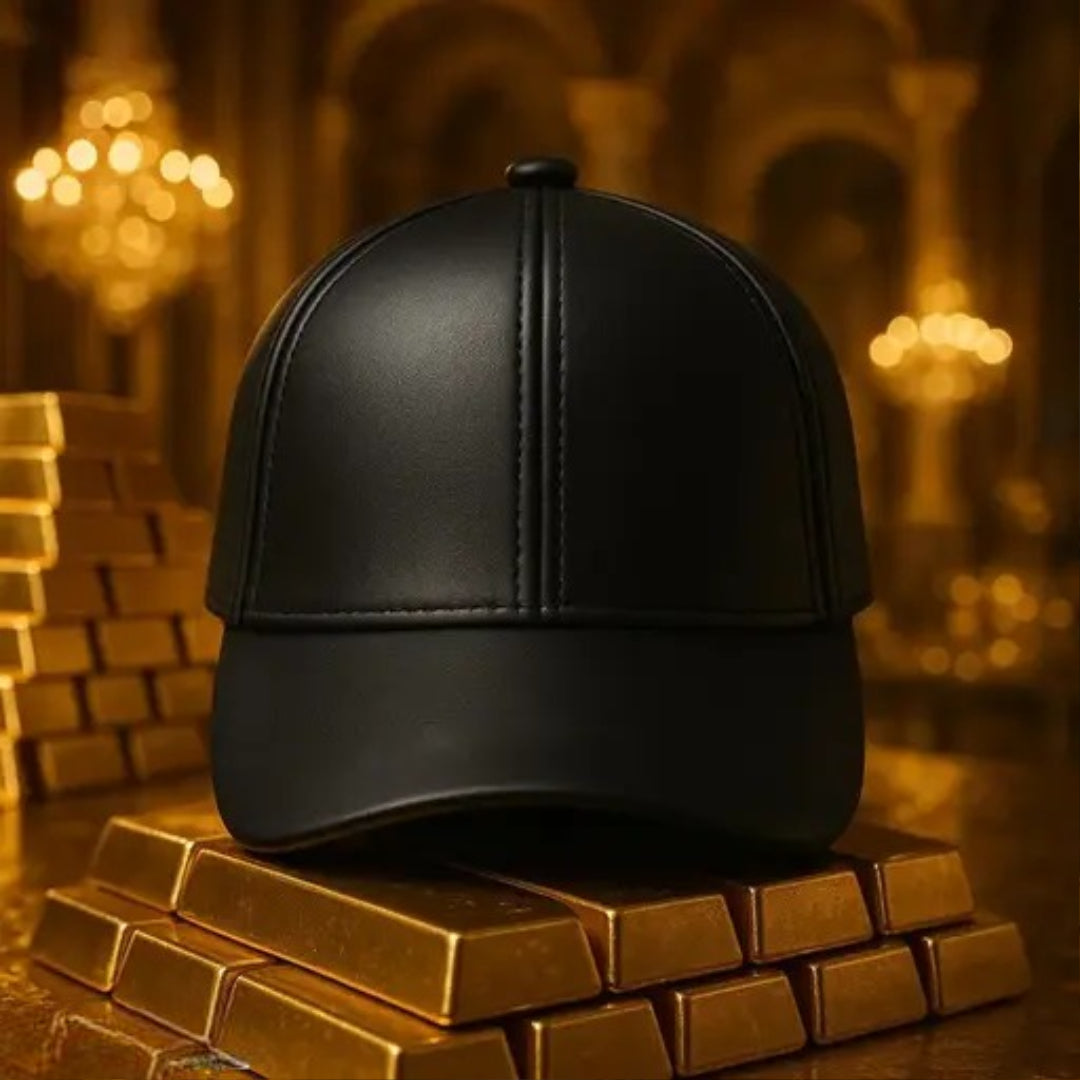 Caps for Men Stylish Original B PU Leather Cap |Unisex |Summer|Celebrity Style/Fashion | Streetwear Faux Leather Cap| Elite Luxury Cap | Sport Baseball Head Caps