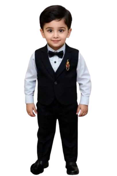 Boys Festive & Party, Formal, Wedding Shirt, Waistcoat and Pant Set
