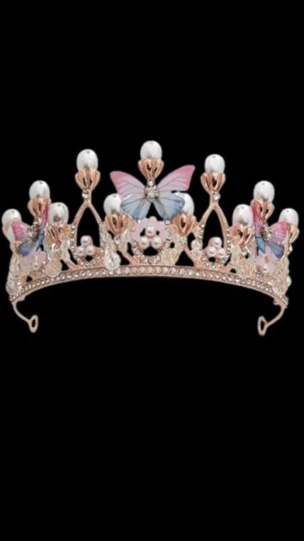 ZALPHARM Girls Crystal Tiara Crown Women Flower Butterfly Princess Headband Gift for Wedding Prom Birthday Party Pageant Christmas Hair Accessories Costume Party Gift Present for 8-16 Years Teens Jewelery..