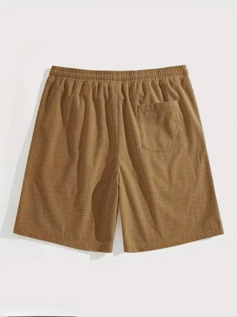 Stylish Men's Casual Shorts | Summer Wear | Elastic Waistband | Slim Fit | With Pockets | Breathable Fabric