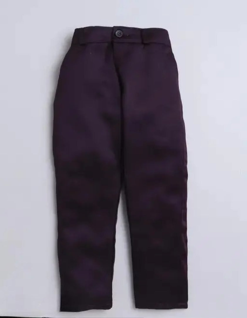 vkreation Baby Boys and Boys Party(Festive) Trouser Waistcoat - Navy Blue