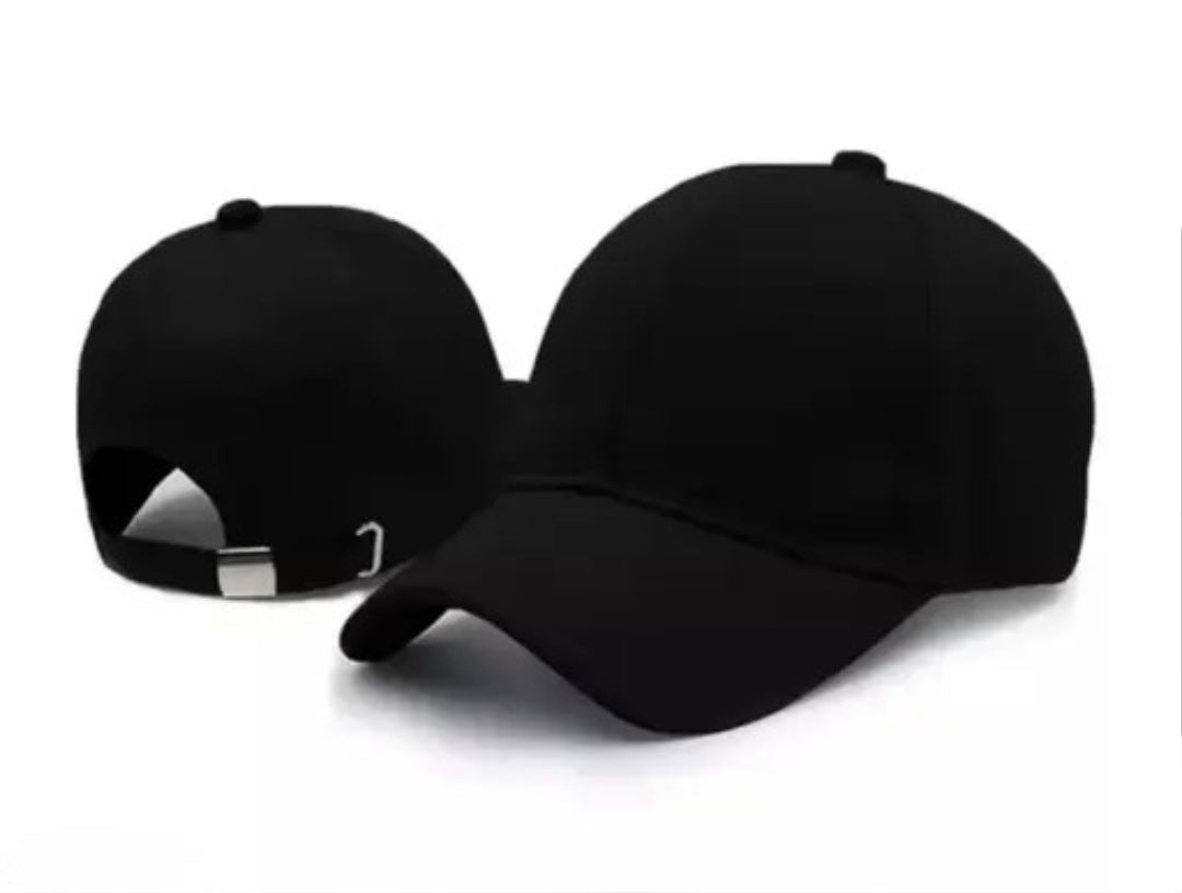 SS Cap In Black Plain For Men & Women