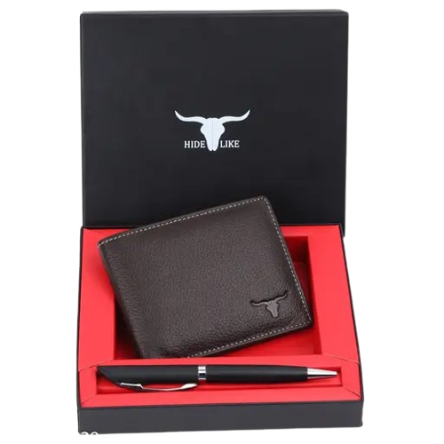 HIDE LIKE RFID Protected 100% Genuine Leather Wallets For Men | Wallets & Pen Combo