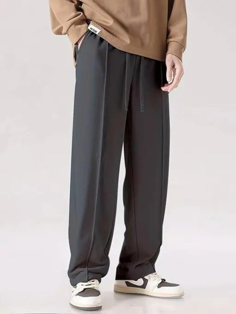 Men’s Flared Track Pants | loose fit | Trouser Pant for Men | Stylish Track Pants | Men’s Trousers | Plain Track Pant(Grey)