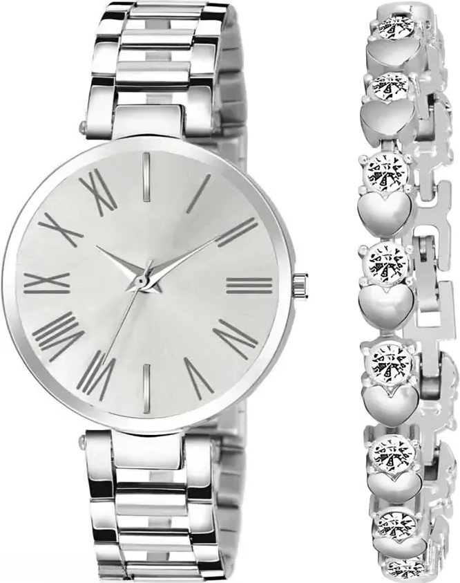 Classic Women Watches & Bracelet For Women & Girls