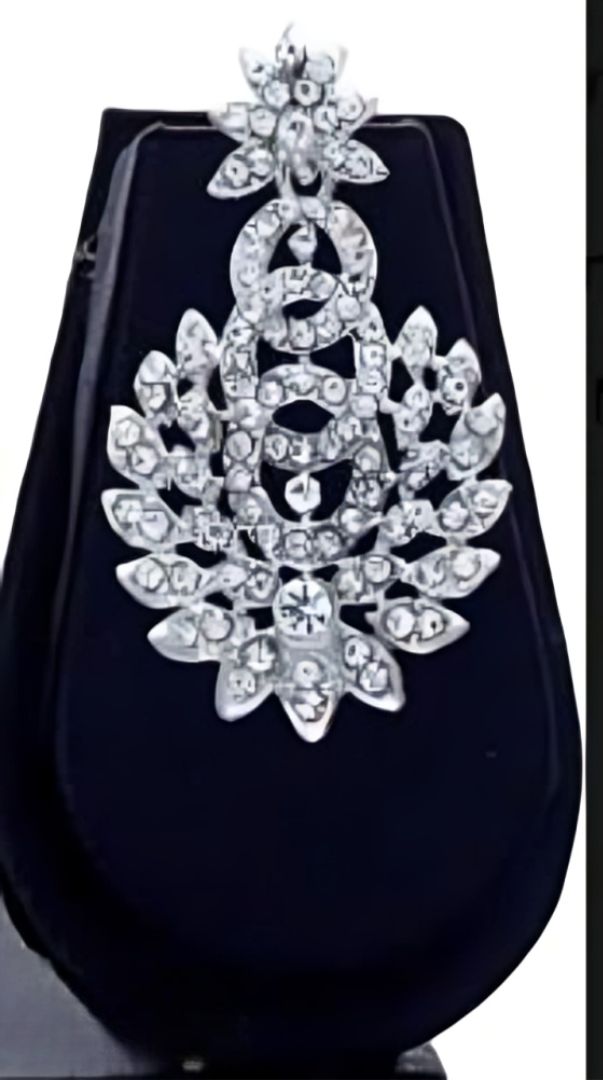 Rhodium Plated Jewellery Set White Austrian Diamond