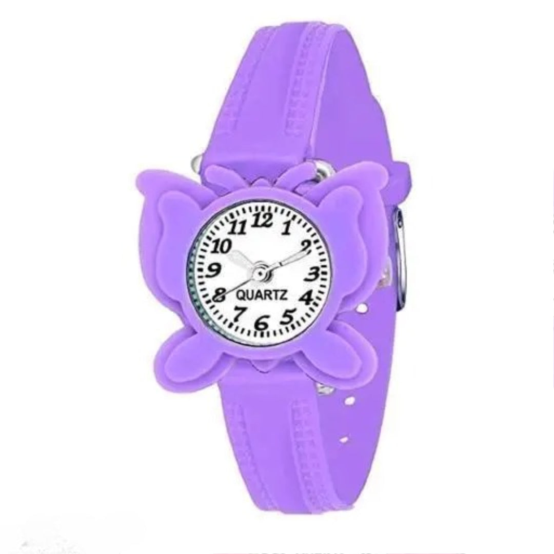 Kids Multicolor Plastic Casual Watches With 11 Belt Inter Changeable Belt Watches