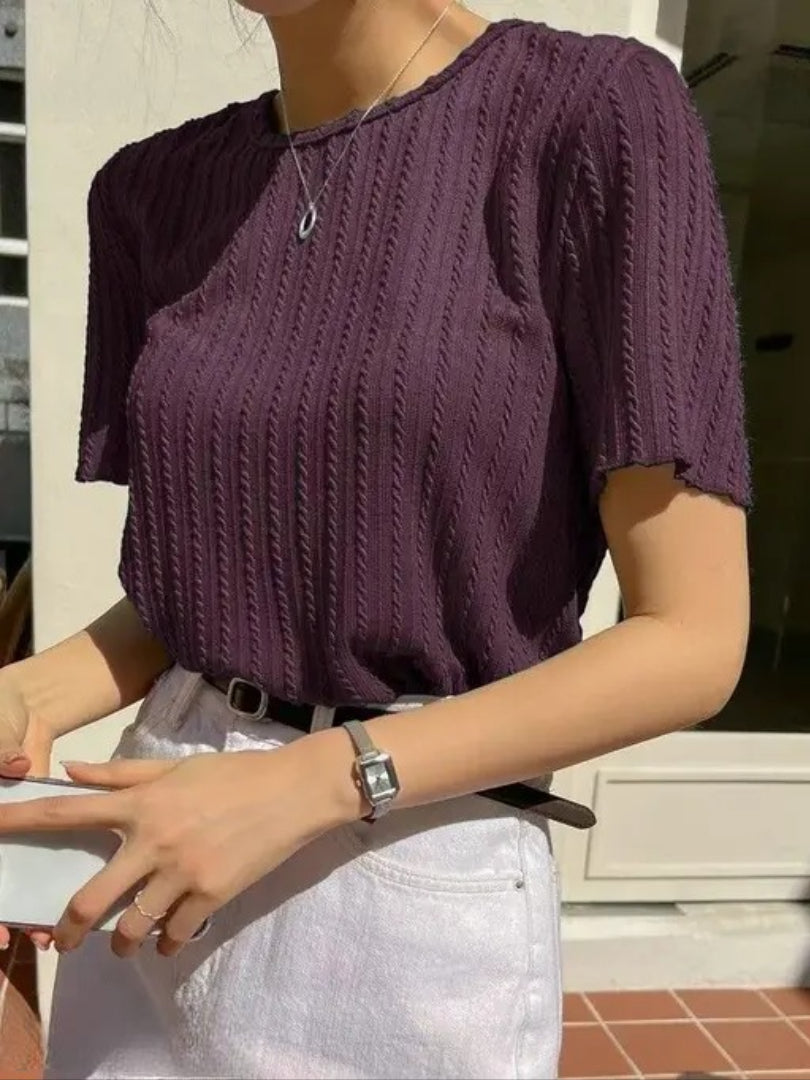 New Stylish Trendy korean Partywear T-shirt For Summer Wear. Short Sleeve T-shirt Attractive design For Girl's & Woman