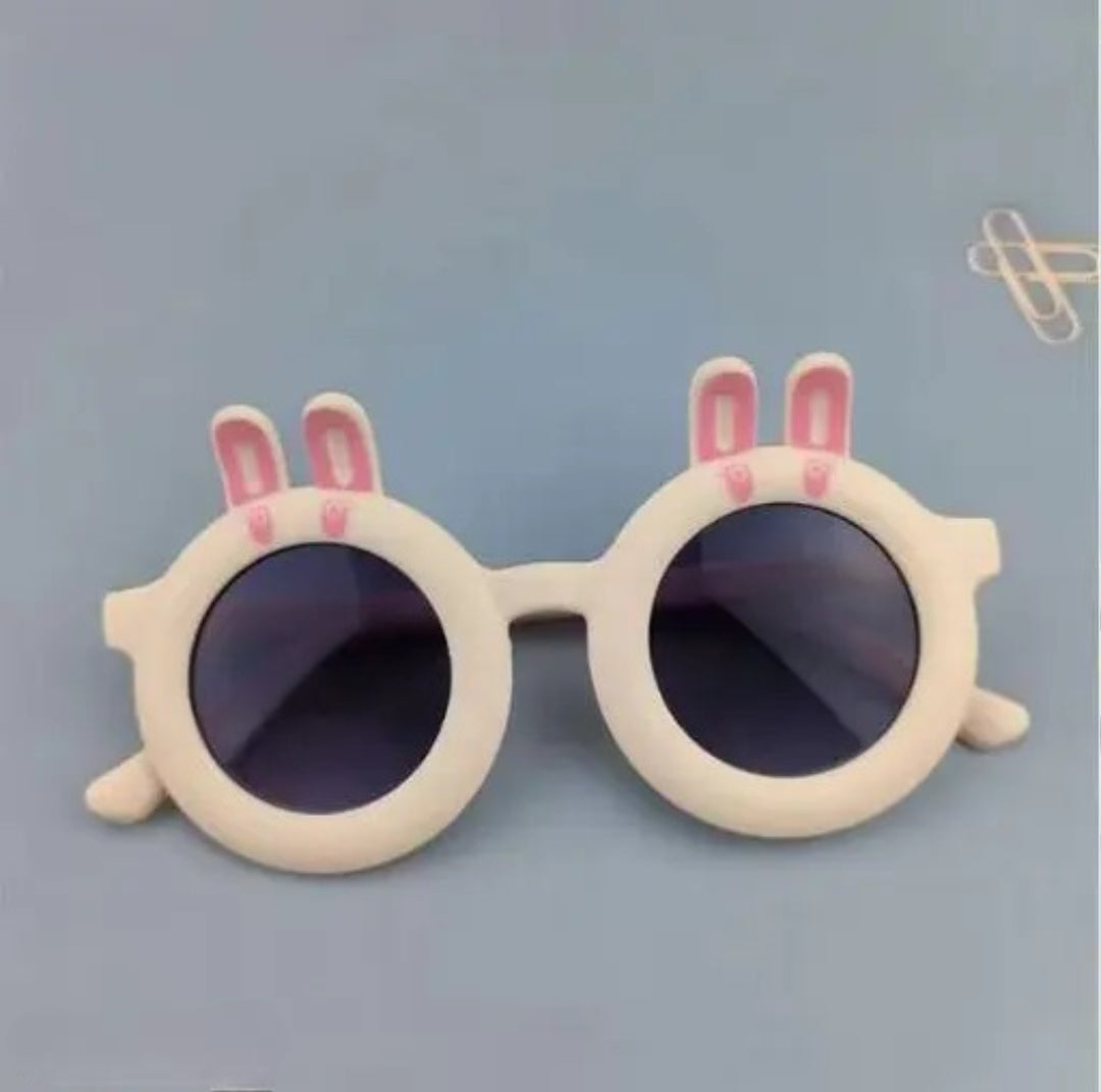 Trendy Kids Goggles, Stylish for Boy's and Girls, Round Style - Milky white tea slices, Suitable for 3-8 Years