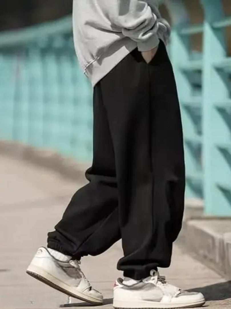 Pricha Men's Regular Fit Track Pants – Cotton Blend Joggers with Elastic Waistband & Pockets | Comfortable Activewear for Gym, Running & Casual Wear