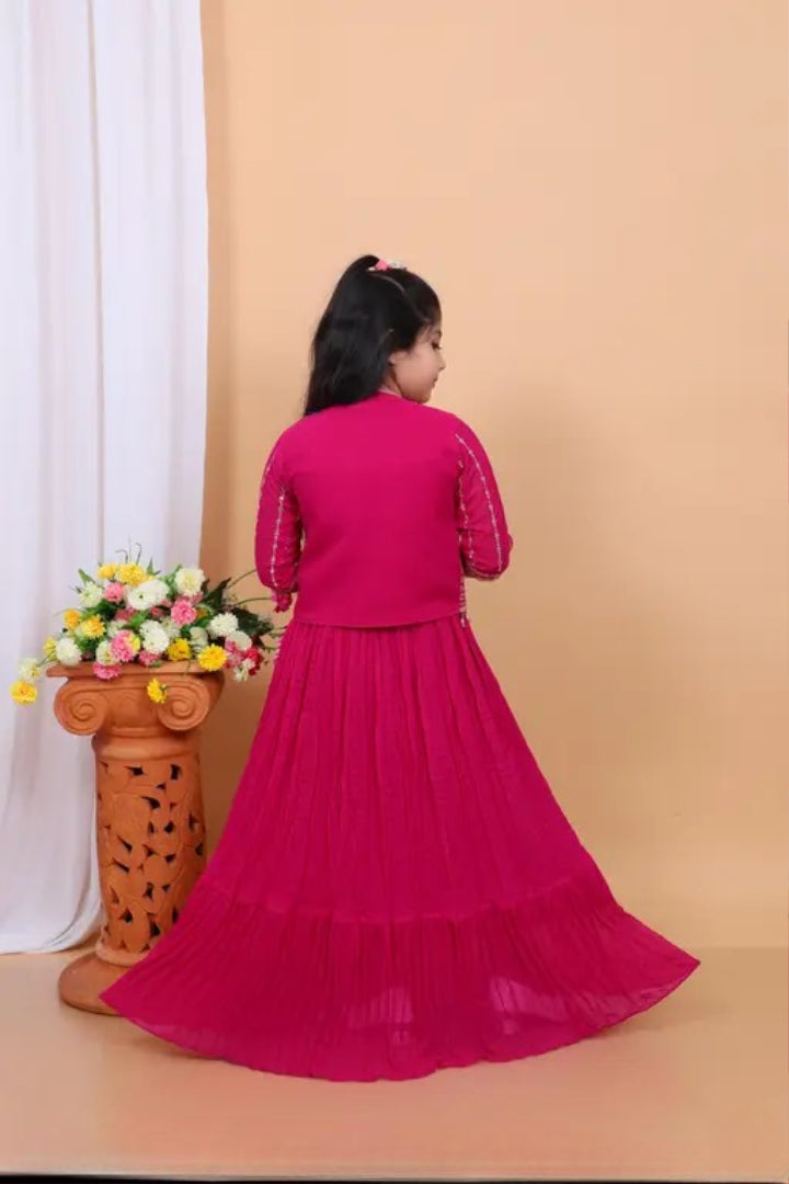 Blouse with Lehenga and jacket | Lehenga for girls | Lehenga for kids | Lehenga |
