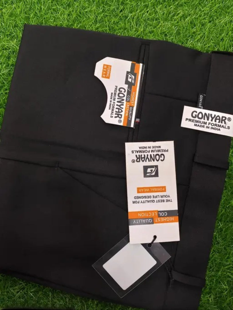 trouser for men's black formal pant /Latest Design for Lycra Blend official pant