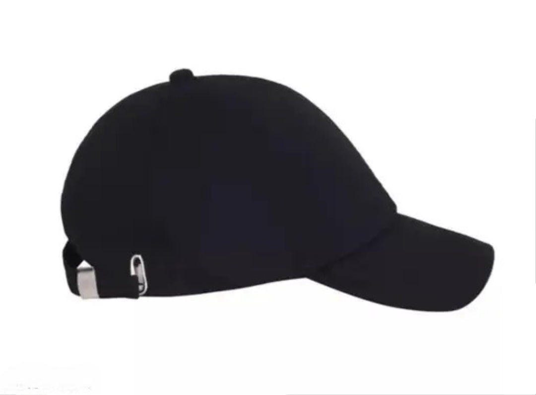 SS Cap In Black Plain For Men & Women