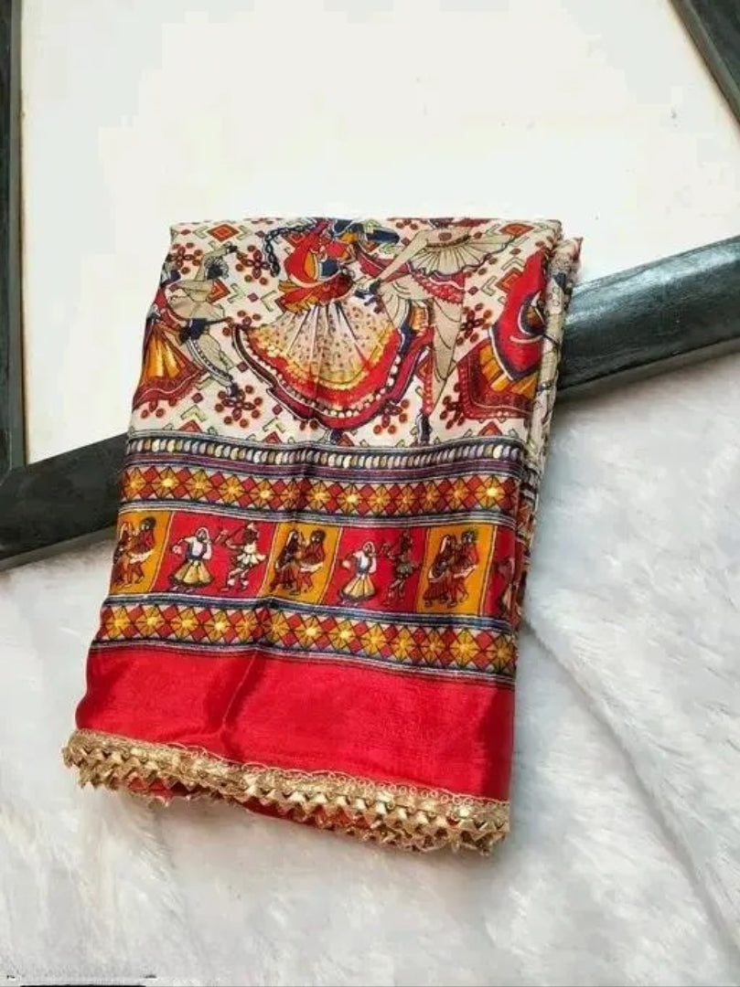 Chinon silk and smooth navratri duppta