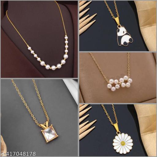 Shimmering Beautiful Necklace Combo For Women And Girls