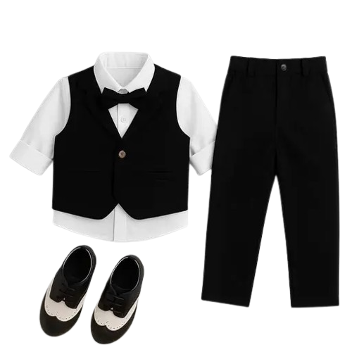Boys Festive & Party, Formal, Wedding Shirt, Waistcoat and Pant Set