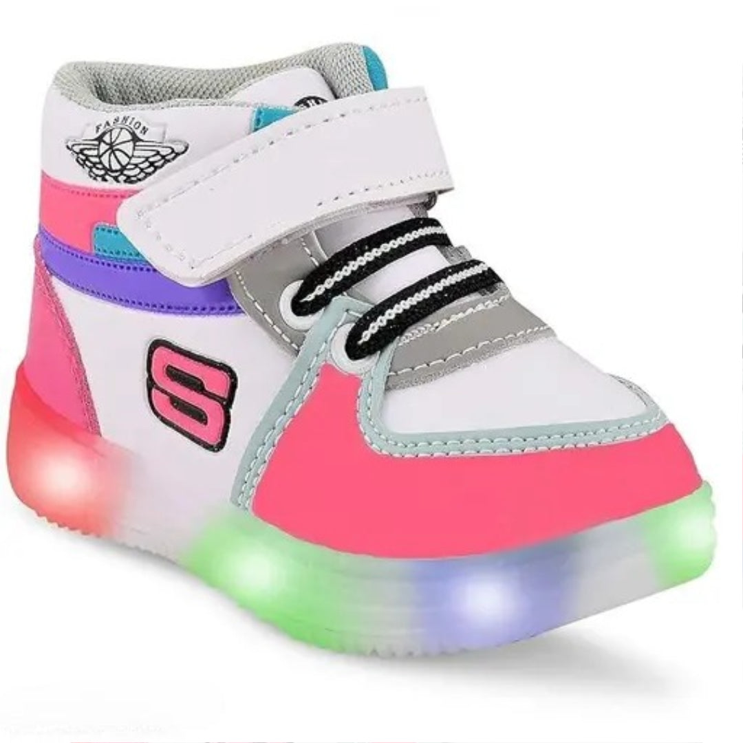 Kids Unisex Fashionable LED Lights Unisex Sneakers and Walking Shoes for Boys and Girls