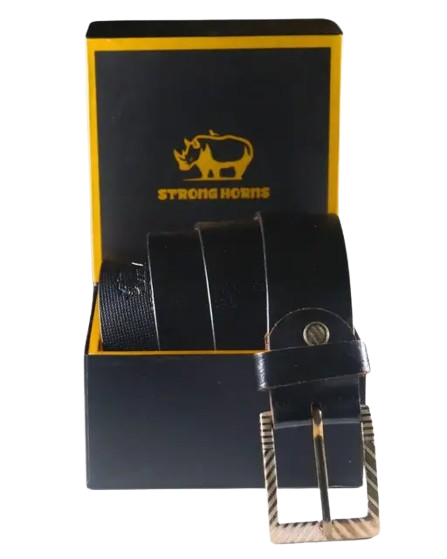 Strong Horns Leather Formal/Casual Genuine Leather Belts for Men | Mens Belt