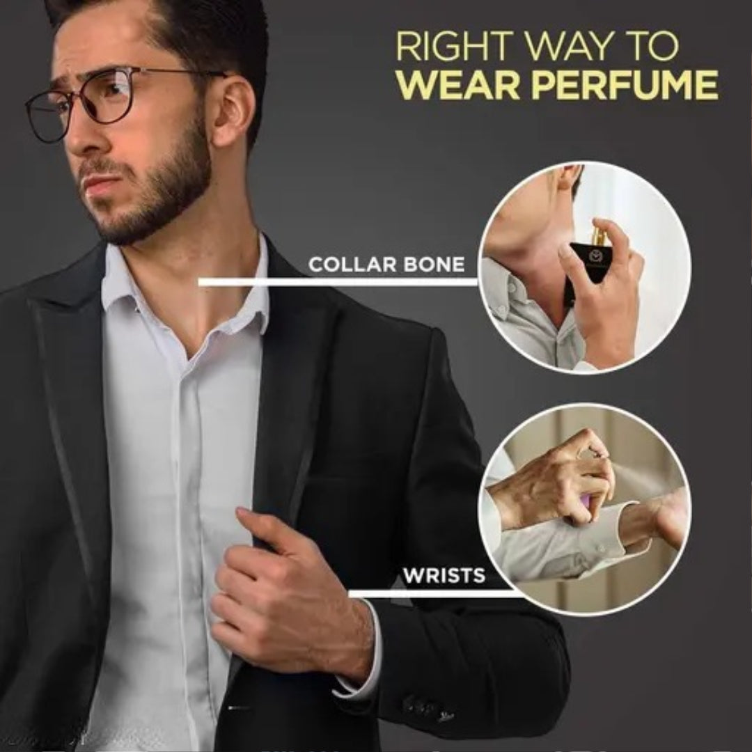 The Man Company BLACK and NIGHT Perfume - 50ml X 2 | Long-Lasting Deo Perfume Body Spray