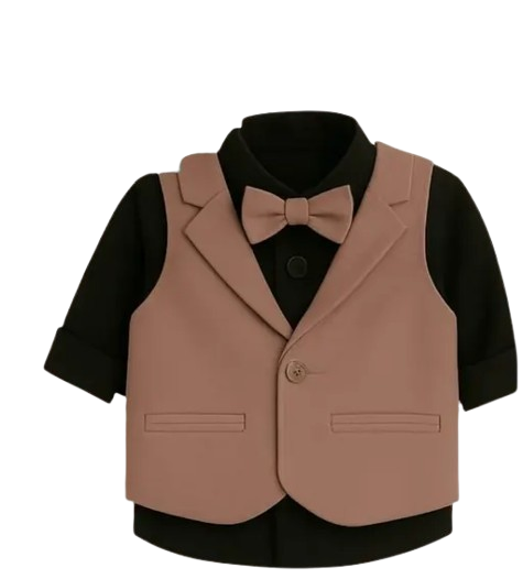 Cute Baby Boys Festive & Party, Wedding, Formal Blazer and Pant Set Baby Boys & Baby Girls Party(Festive) Shirt Pant, Bow Tie, Waistcoat || Indian baby boy blazer set || Baby boy wedding outfit || India Baby formal Suit Set || Baby boy party wear dress